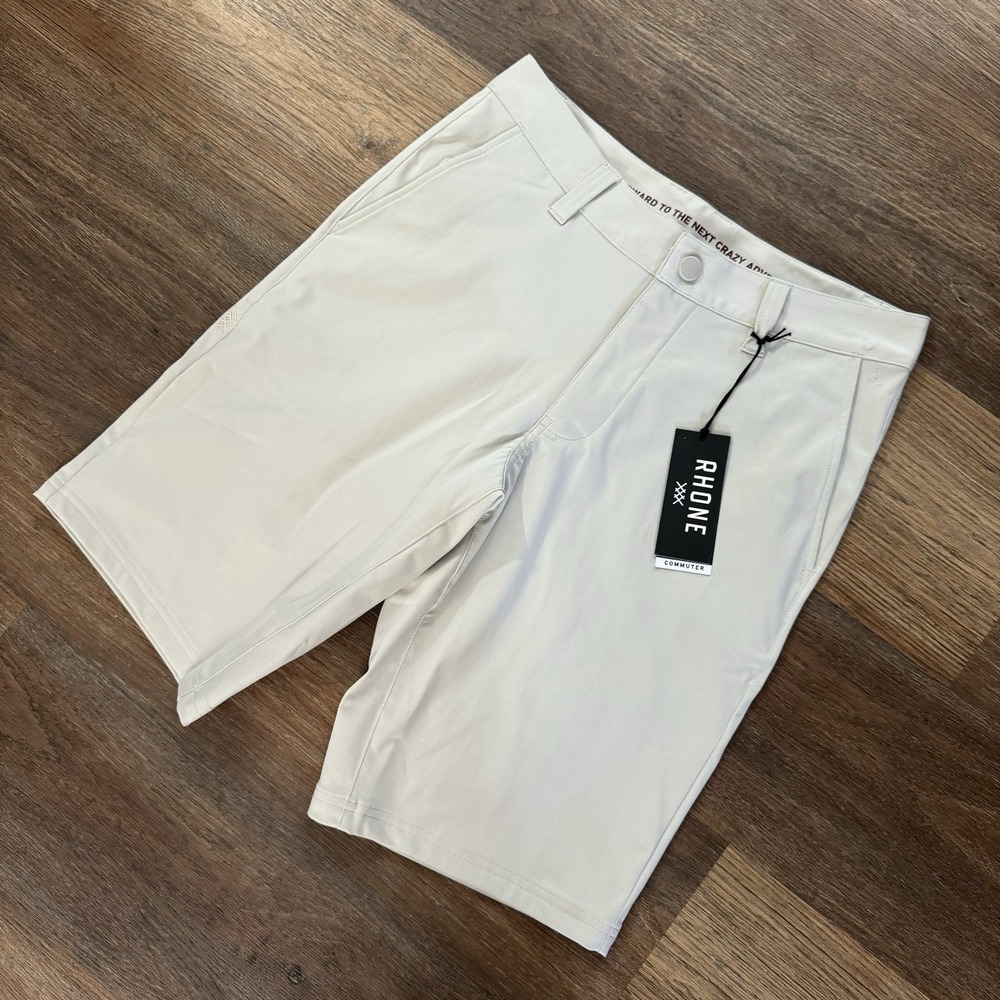 NWT Rhône 11" Commuter Short Khaki Men's Sz‎ 28 Golf Casual Performance